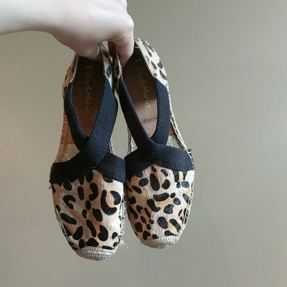 Leapord print espadrilles